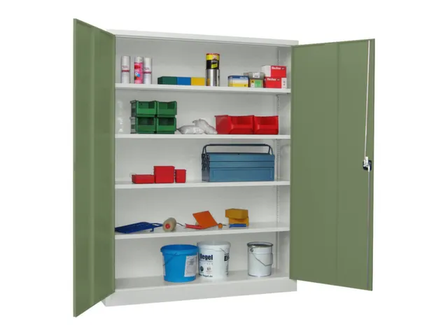 grootvolumekast met openslaande deuren,RAL7035,front RAL6011