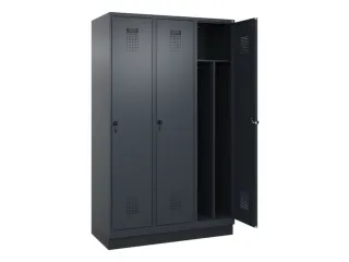 locker voor scheiding van kleding,HxBxD 1950x1200x500mm,3vak - 1