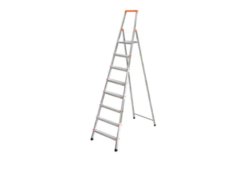 Lichte Burotrap Aluminium 8 Treden Platform 25x25cm H 1,7 m