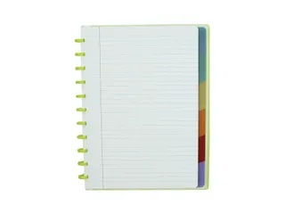 Schrift Atoma A4+ lijn 120blz 90gr PP transparant assorti - 3
