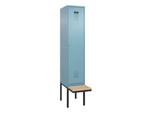 locker met bank,HxBxD 2120x400x815mm,1vak,vak B 400mm,cilinderslot