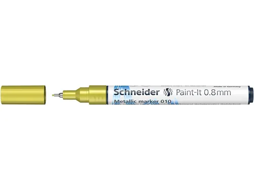 Metallic marker Schneider Paint-It 010 0.8mm geel metallic