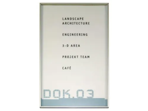 Deurbordje Hxbxd 160X100X6Mm Aluminium Profiel Acrylglas