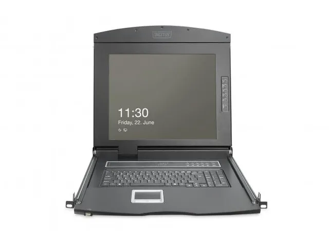 Modulaire 43,2cm 19'' HD TFT-console US-toetsenbord 1 VGA-poort Zwart