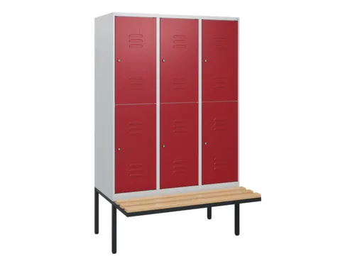 Dubbeldekse dekenkist,HxBxD 1950x1200x815mm,3x2vak.,vak B 400mm