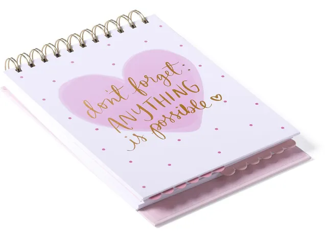 Bloc-notes spirale Dont Forget ligné 15x22cm