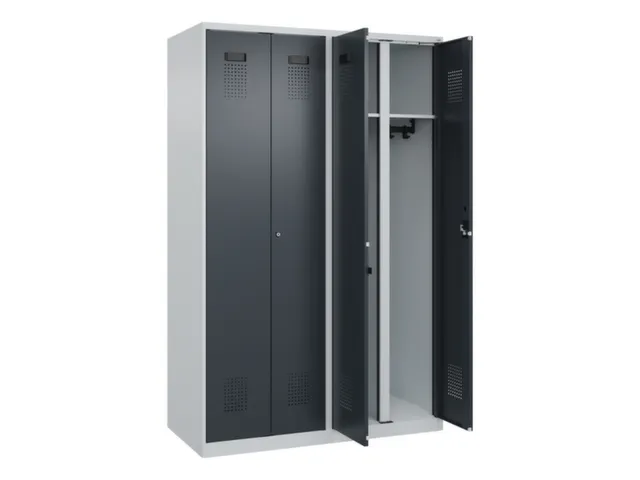 locker voor scheiding van kleding,HxBxD 1850x1200x500mm,4vak