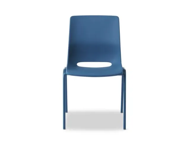 Chaise Coque Plastique 4 pieds Assise PP Bleu turquoise