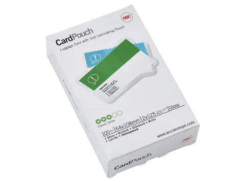 Pochette de plastification GBC Badge Card 64x108mm brillant 100 pièce