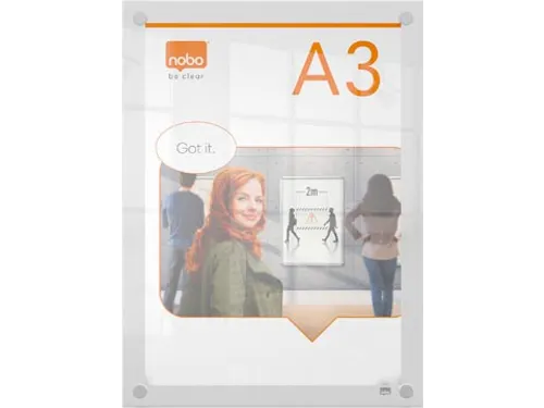 Premium Plus acryl informatiebord wandgemonteerd A3