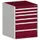 ladekast HxBxD 800x650x650mm 6laden romp RAL7035 front RAL3004