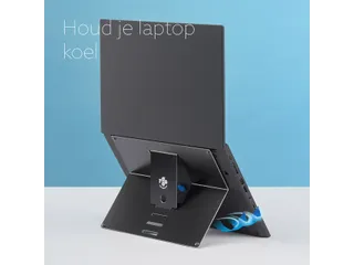 Laptopstandaard R-Go Riser Attachable voor laptops 10-22 inch Zwart - 8