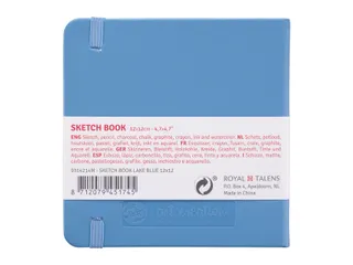 Schetsboek Talens Art Creation 80 witte vellen 140gr 120x120mm blauw - 3