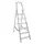 aluminium beugelladder eenzijdig 6treden stand H 1 21m aluminium