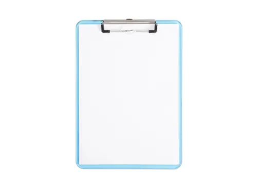 Klembord MAUL A4 staand transparant PS neon blauw