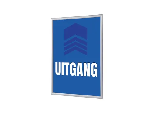 Kliklijst A1 complete set met print "UITGANG" Blauw