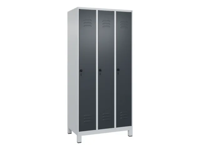 locker voor scheiding van kleding,HxBxD 1950x900x500mm,3vak