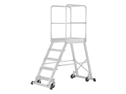 bordestrap,bordes H 1,94m,8treden,aluminium,wielen