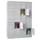 lockerkast,RAL 7035,HxBxD 1850x1200x500mm,4x5vakken,vak B 300mm