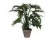 Plante artificielle Mica Philodendron selloum verte en pot Ø60cm 50cm