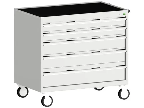 ladekast HxBxD 980x1050x650mm 5laden romp RAL7035 front RAL7035