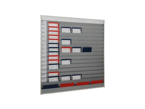 Werkplaats-/Opdrachtplanner Kunststof Profiel 1750x1575mm 15 Rijen