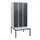 locker met bank,HxBxD 1950x900x815mm,3vak,vak B 300mm,draaigrendel