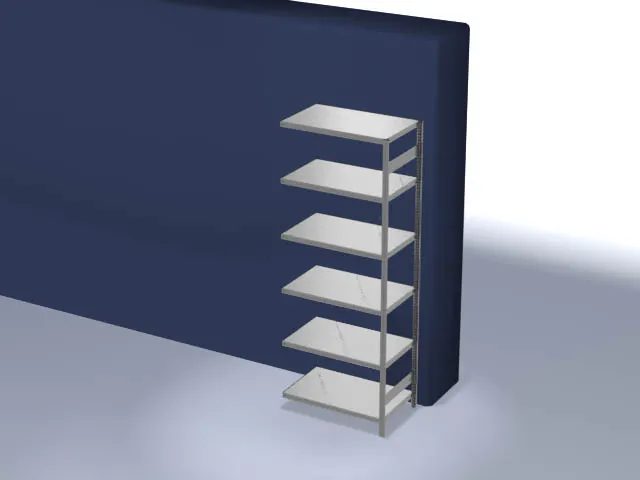systeemstelling,aanbouwveld,HxBxD 2500x1010x635mm,vakl. 240kg