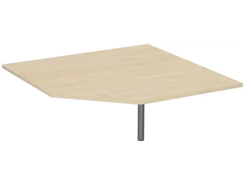 koppelelement voor bureau,90 °,BxD 1225x1225mm,decor esdoorn
