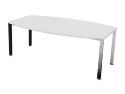 vergadertafel,HxBxD 740x2000x1200mm,vatvormig,Bl-wit