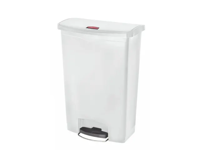 Pedaalemmer Slim Jim Step On Front Kunststof 90 Liter Wit