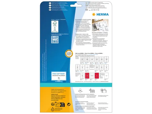 HERMA 8316 Verzendetiket met pakbon 182x130mm Wit 24 stuks