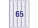 Avery diepvriesetiketten 38.1x21.2mm