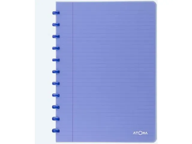 Cahier spirale A4 72 feuilles Ligné couverture PP Assorti
