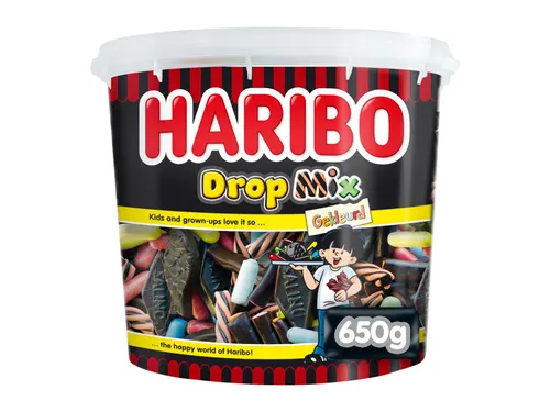 Haribo Dropmix Gekleurd 650Gram