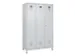 locker voor scheiding van kleding,HxBxD 1950x1200x500mm,3vak