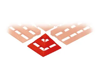 Hoekstuk Hd-pe Lxbxh 110x110x25mm Rood - 1