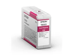 Singlepack Vivid Magenta T85030N UltraChrome HD ink 80ml