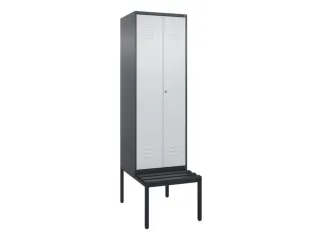 locker voor scheiding van kleding,HxBxD 2120x600x815mm,2vak - 1