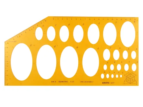 Isometrisch ellips sjabloon Aristo