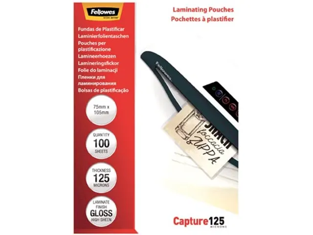 Lamineerhoes Capture 75x105mm 250 Micron glanzend 100 stuks