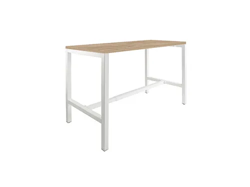 Domino Basic statafel 160x80cm 110cm honey castello 25mm wit