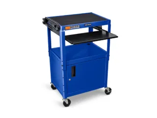 bijzetwagen,HxLxB 610-1060x610x460mm,blauw,2niveau(s) - 1
