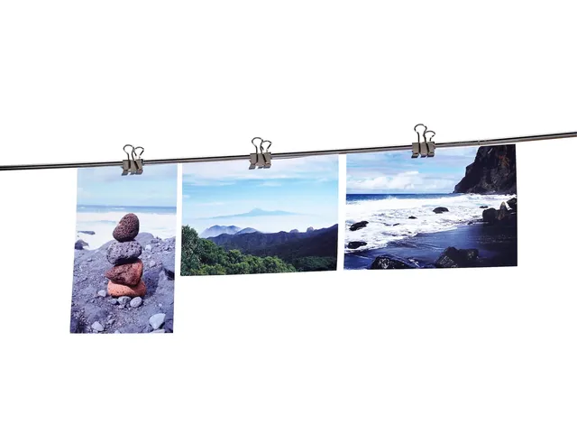 Papierklem MAUL 215 foldback 19mm capaciteit 7mm zilver