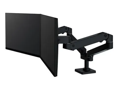 Monitorarm Ergotron LX Series 45-686-292 2 Schermen 27 Inch Zwart