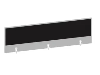 baliepaneel bureau aanbouw achter MP-lichtgrijs BN8033-zwart 1600mm - 1
