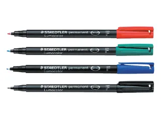 Viltstift Staedtler OHP Lumocolor 318 Fijn 0.6mm Zwart - 2