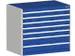 ladekast,HxBxD 900x1050x650mm,7lade(n),lade voor normale belastingen