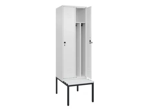 locker voor scheiding van kleding,HxBxD 2120x600x815mm,2vak