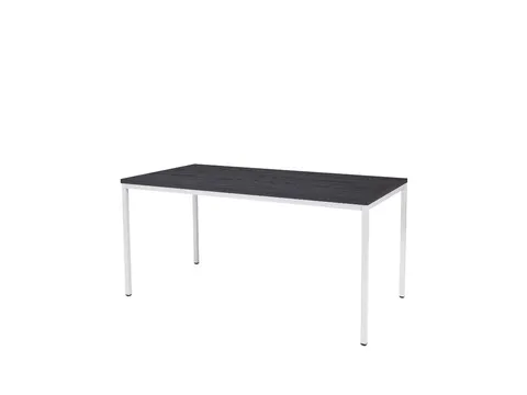 Domino Basic Tafel Vaste Hoogte 160x80 houtprint schaduw wit 4-poots